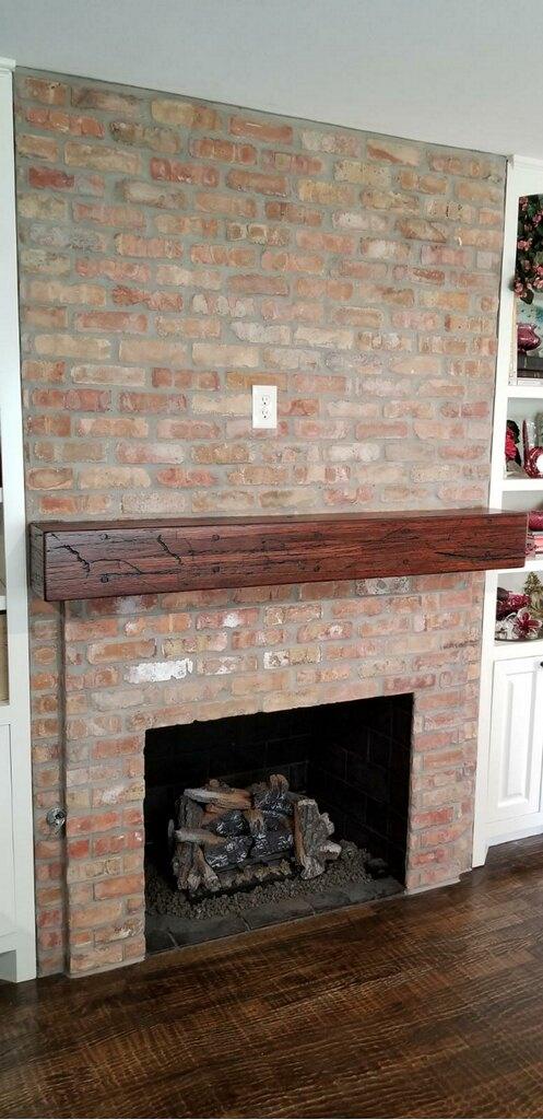 Repurposed Wood Mantel Dallas